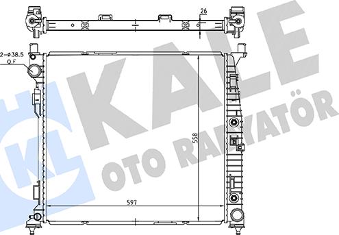 KALE OTO RADYATÖR 362260 - Радіатор, охолодження двигуна autocars.com.ua