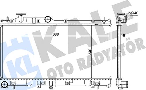 KALE OTO RADYATÖR 362360 - Радіатор, охолодження двигуна autocars.com.ua
