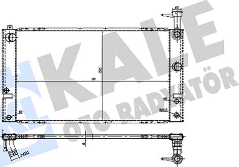 KALE OTO RADYATÖR 362455 - Радіатор, охолодження двигуна autocars.com.ua