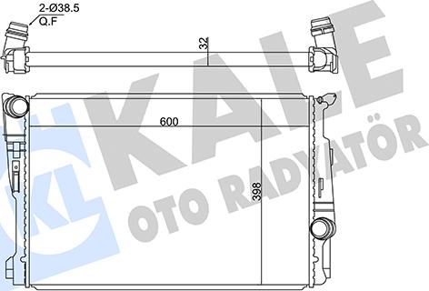 KALE OTO RADYATÖR 362715 - Радіатор, охолодження двигуна autocars.com.ua