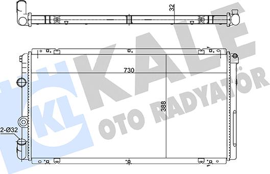 KALE OTO RADYATÖR 362735 - Радіатор, охолодження двигуна autocars.com.ua