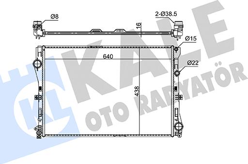 KALE OTO RADYATÖR 362745 - Радіатор, охолодження двигуна autocars.com.ua