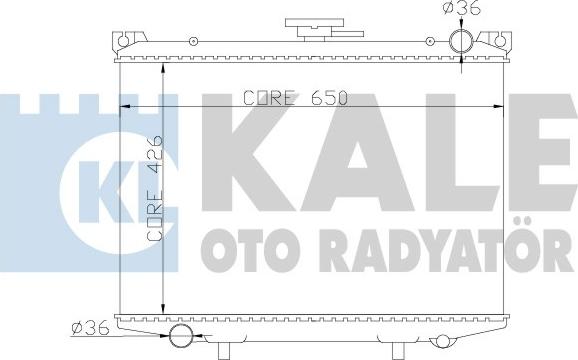 KALE OTO RADYATÖR 362800 - Радіатор, охолодження двигуна autocars.com.ua