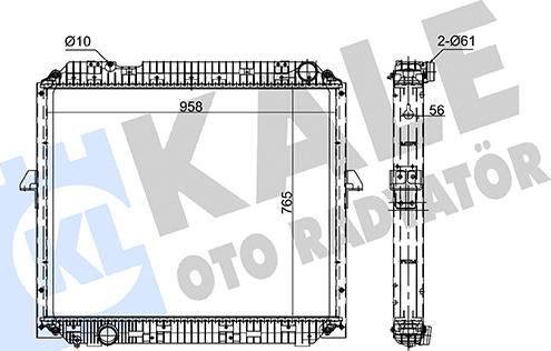 KALE OTO RADYATÖR 362850 - Радіатор, охолодження двигуна autocars.com.ua