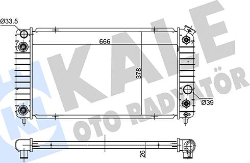 KALE OTO RADYATÖR 362895 - Радіатор, охолодження двигуна autocars.com.ua