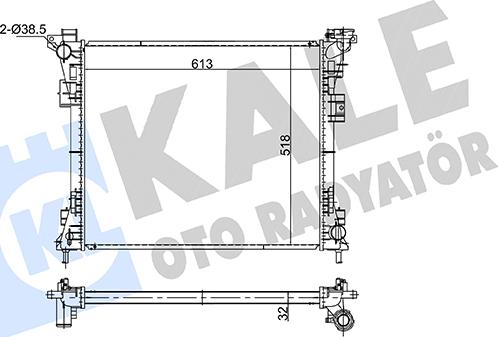 KALE OTO RADYATÖR 362925 - Радіатор, охолодження двигуна autocars.com.ua