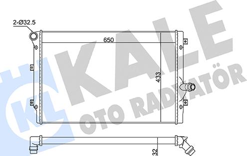 KALE OTO RADYATÖR 363135 - Радиатор, охлаждение двигателя autodnr.net