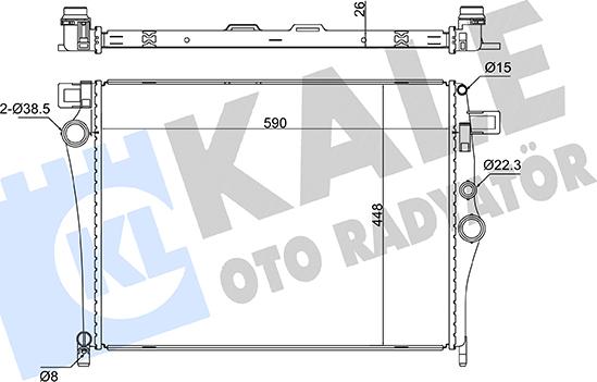 KALE OTO RADYATÖR 363250 - Радіатор, охолодження двигуна autocars.com.ua