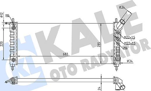 KALE OTO RADYATÖR 363560 - Радиатор, охлаждение двигателя autodnr.net