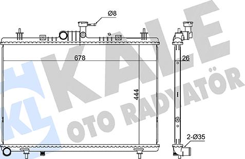 KALE OTO RADYATÖR 363580 - Радиатор, охлаждение двигателя autodnr.net