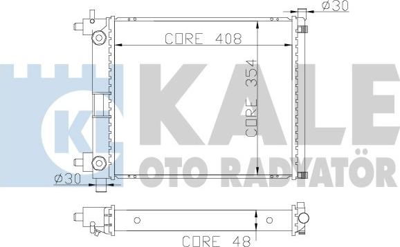 KALE OTO RADYATÖR 365900 - Радіатор, охолодження двигуна autocars.com.ua