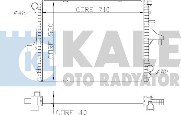 KALE OTO RADYATÖR 367900 - Радіатор, охолодження двигуна autocars.com.ua