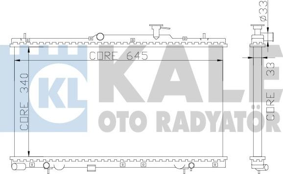 KALE OTO RADYATÖR 369000 - Радіатор, охолодження двигуна autocars.com.ua