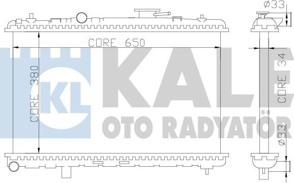 KALE OTO RADYATÖR 369200 - Радіатор, охолодження двигуна autocars.com.ua