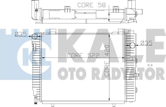 KALE OTO RADYATÖR 370300 - Радиатор, охлаждение двигателя autodnr.net