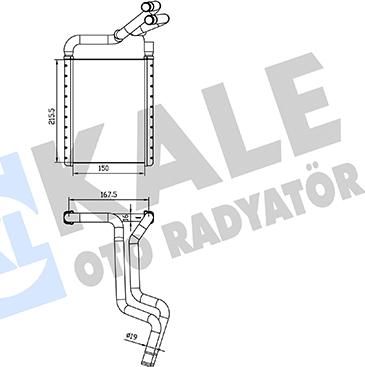 KALE OTO RADYATÖR 370690 - Теплообмінник, опалення салону autocars.com.ua