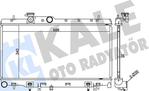 KALE OTO RADYATÖR 371500 - Радіатор, охолодження двигуна autocars.com.ua