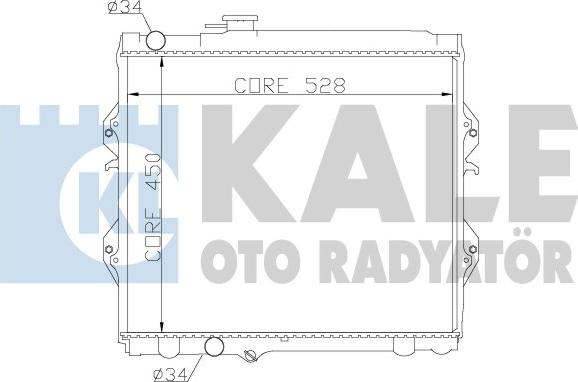 KALE OTO RADYATÖR 371800 - Радіатор, охолодження двигуна autocars.com.ua