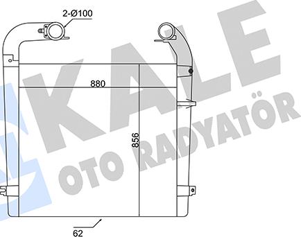 KALE OTO RADYATÖR 375630 - Интеркулер autocars.com.ua