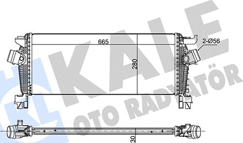 KALE OTO RADYATÖR 375685 - Интеркулер autocars.com.ua