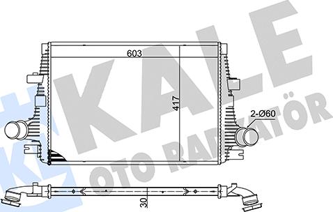 KALE OTO RADYATÖR 375755 - Интеркулер, теплообменник турбины autodnr.net