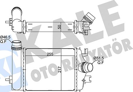 KALE OTO RADYATÖR 375770 - Интеркулер autocars.com.ua