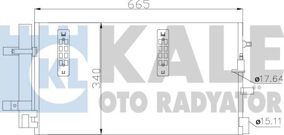 KALE OTO RADYATÖR 375800 - Радиатор кондиционера Audi A4. A5. A6. A7. Q5 375800 KALE OTO RADYATOR autocars.com.ua