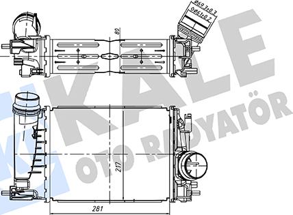 KALE OTO RADYATÖR 375810 - Интеркулер autocars.com.ua