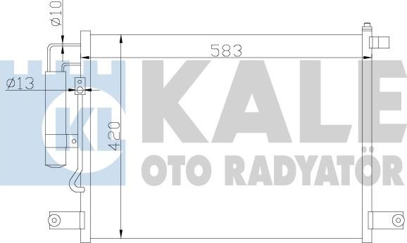 KALE OTO RADYATÖR 377000 - Конденсатор, кондиціонер autocars.com.ua