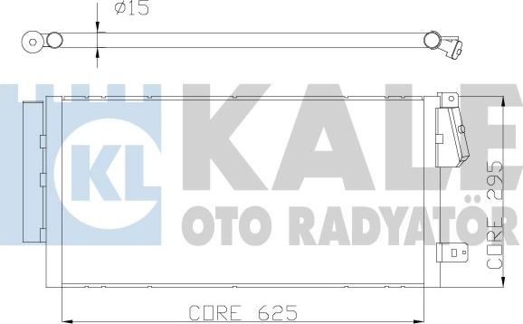 KALE OTO RADYATÖR 378300 - Радиатор кондиционера autocars.com.ua