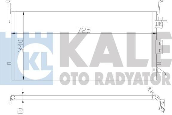 KALE OTO RADYATÖR 379500 - Конденсатор, кондиціонер autocars.com.ua