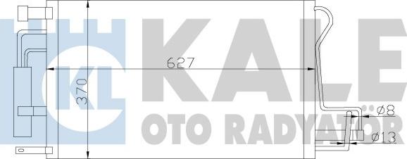 KALE OTO RADYATÖR 379900 - Конденсатор, кондиціонер autocars.com.ua