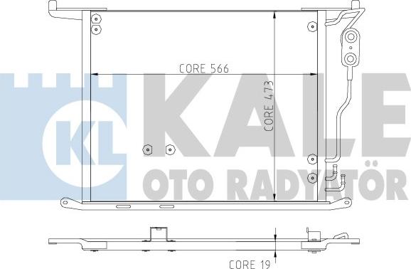 KALE OTO RADYATÖR 381400 - Конденсатор, кондиціонер autocars.com.ua