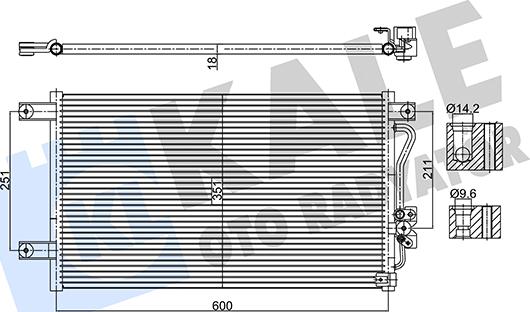 KALE OTO RADYATÖR 382540 - Конденсатор, кондиціонер autocars.com.ua