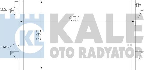 KALE OTO RADYATÖR 382600 - Конденсатор, кондиціонер autocars.com.ua