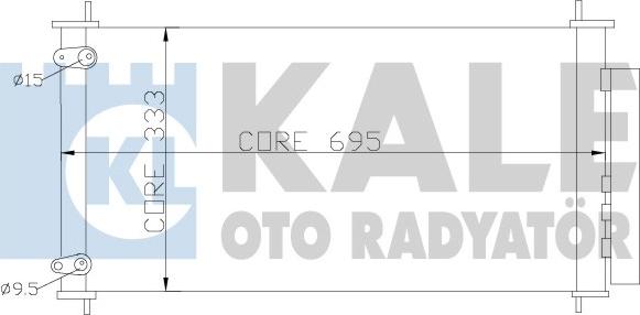 KALE OTO RADYATÖR 383200 - Конденсатор, кондиціонер autocars.com.ua