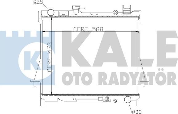 KALE OTO RADYATÖR 384300 - Радіатор, охолодження двигуна autocars.com.ua