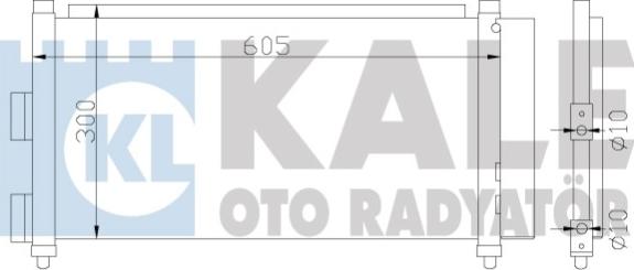 KALE OTO RADYATÖR 386000 - Конденсатор, кондиціонер autocars.com.ua