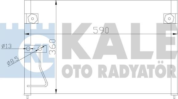 KALE OTO RADYATÖR 387000 - Конденсатор, кондиціонер autocars.com.ua
