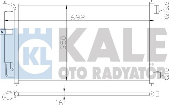 KALE OTO RADYATÖR 388300 - Конденсатор, кондиціонер autocars.com.ua