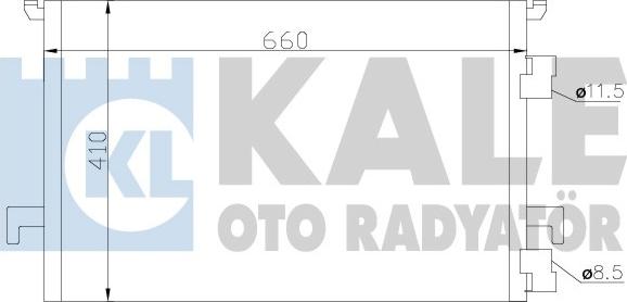 KALE OTO RADYATÖR 388900 - Конденсатор, кондиціонер autocars.com.ua