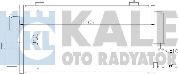 KALE OTO RADYATÖR 389600 - Конденсатор, кондиціонер autocars.com.ua