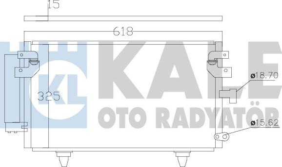 KALE OTO RADYATÖR 389900 - Конденсатор, кондиціонер autocars.com.ua