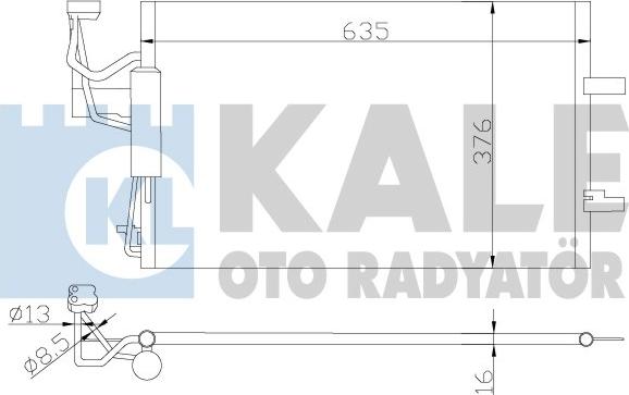 KALE OTO RADYATÖR 392200 - Конденсатор кондиционера autodnr.net