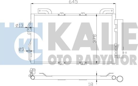 KALE OTO RADYATÖR 392900 - Конденсатор, кондиціонер autocars.com.ua