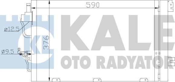 KALE OTO RADYATÖR 393400 - Конденсатор, кондиціонер autocars.com.ua