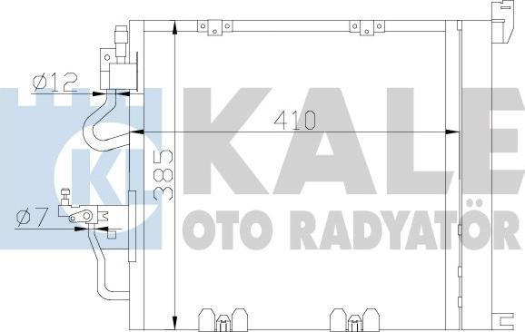 KALE OTO RADYATÖR 393600 - Конденсатор, кондиціонер autocars.com.ua