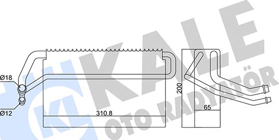 KALE OTO RADYATÖR 416955 - Випарник, кондиціонер autocars.com.ua