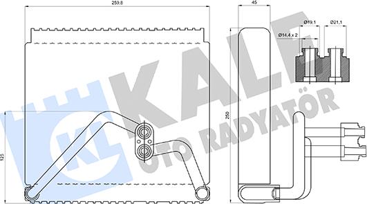 KALE OTO RADYATÖR 416965 - Випарник, кондиціонер autocars.com.ua
