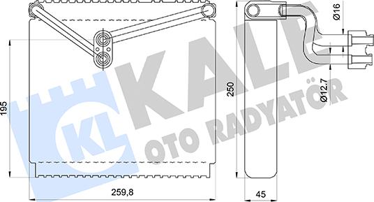 KALE OTO RADYATÖR 416970 - Випарник, кондиціонер autocars.com.ua